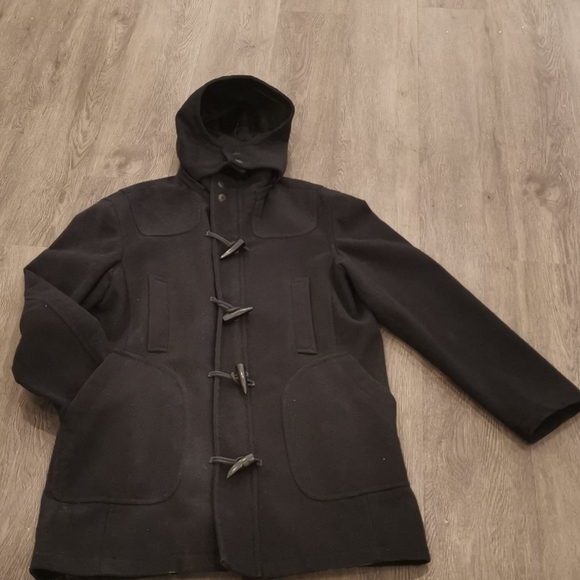 Zara Other - ZARA Men Hooded Wool Coat